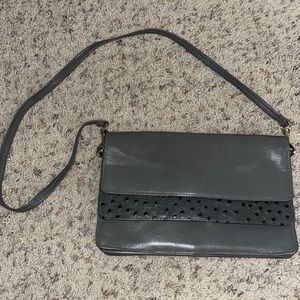 Grey Textured Purse